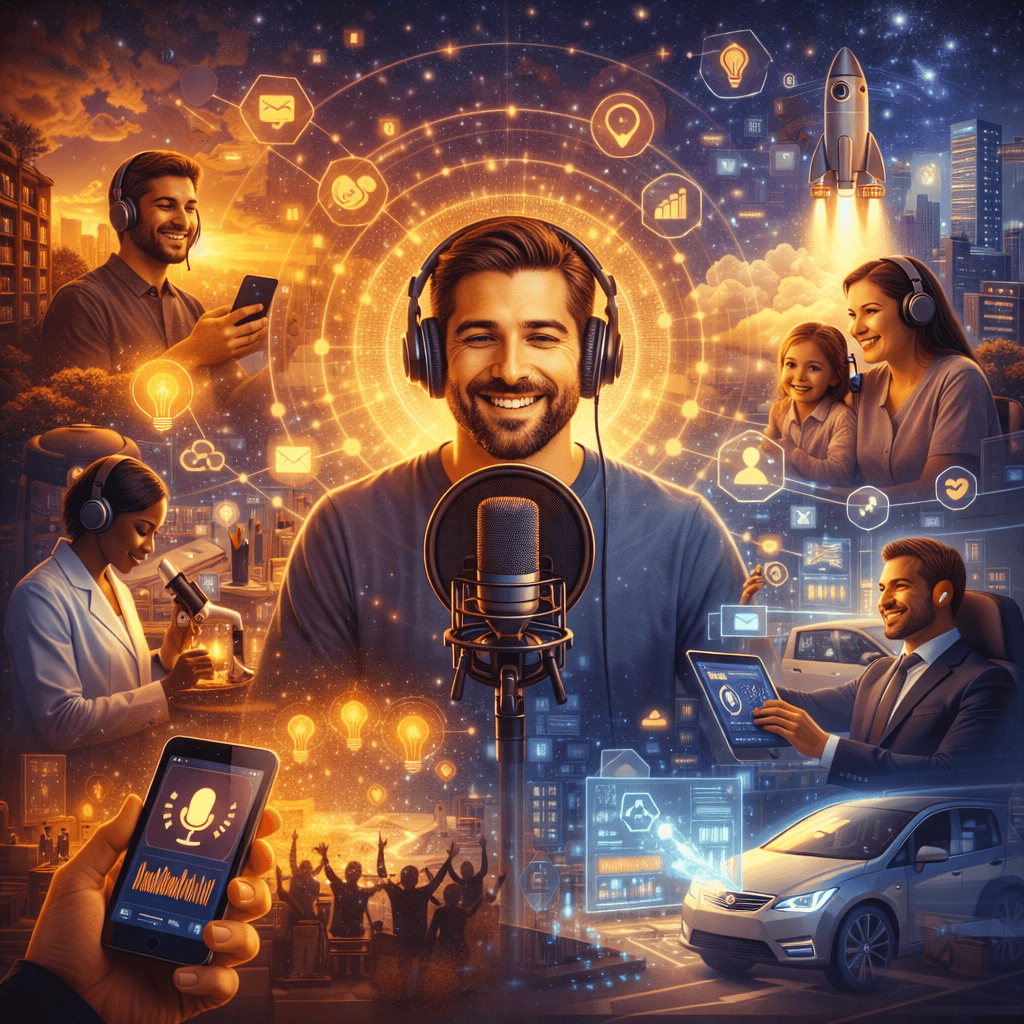 Podcasting studio setup