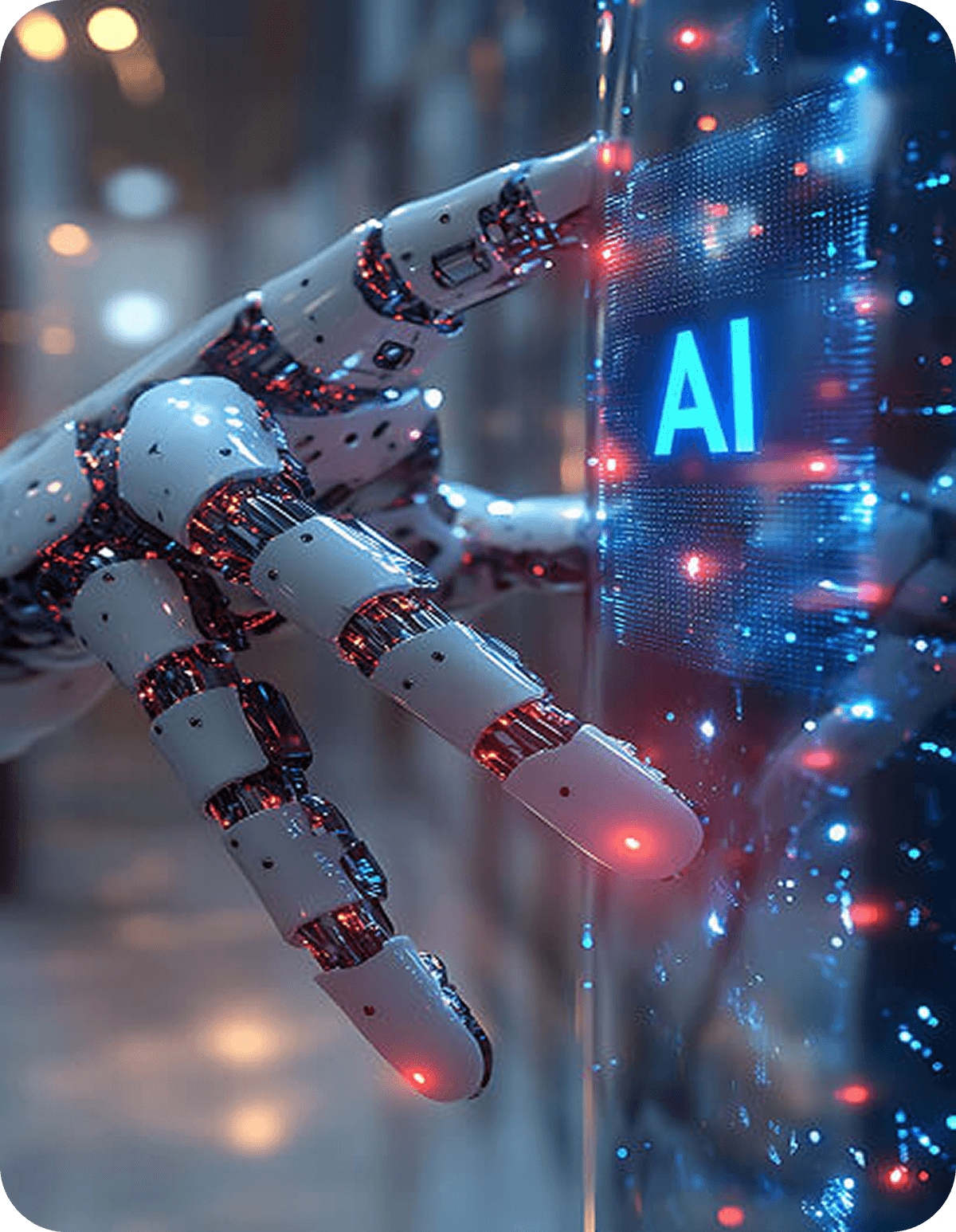 Robotic arm with AI technology